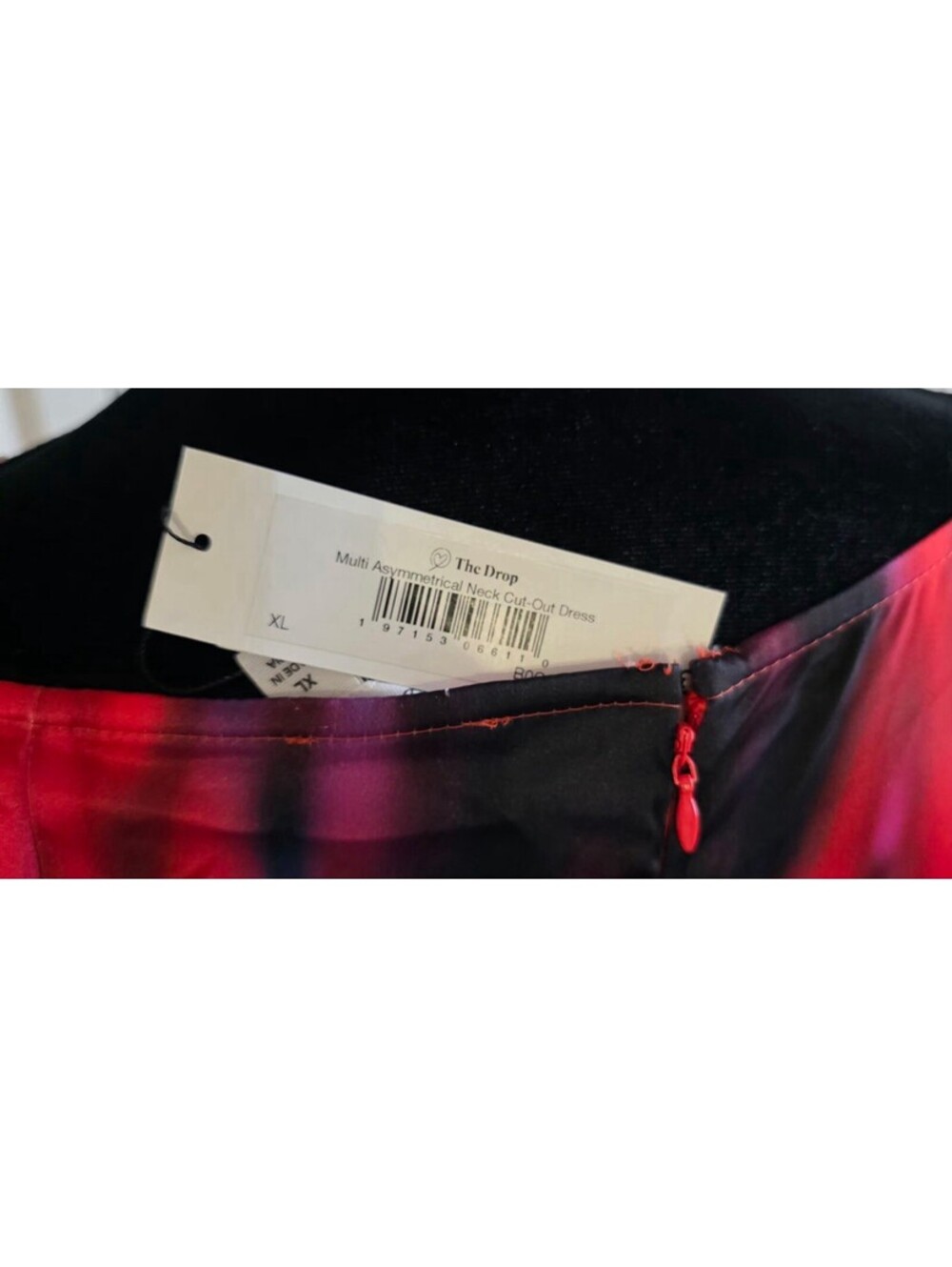 The Drop Asymmetrical multicolor neck cut out dress - Picture 6 of 7